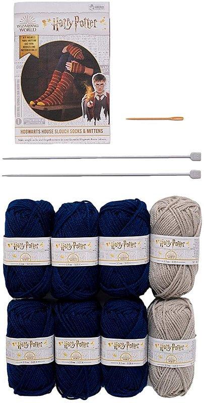 Wizarding World of Harry Potter - Knitting Kit Ravenclaw fingerless mittens and socks - POKÉ JEUX - 5059072008235 - 5059072008235