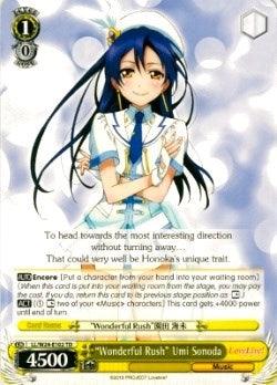 "Wonderful Rush" Umi Sonoda (LL/W24-E102 TD) [Love Live!] - POKÉ JEUX