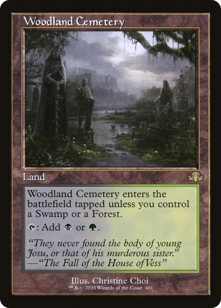 Woodland Cemetery (Retro) [Dominaria Remastered] - POKÉ JEUX