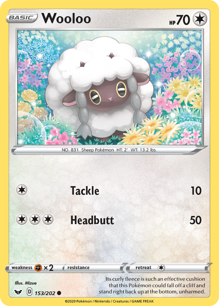 Wooloo (153/202) [Sword & Shield: Base Set] - POKÉ JEUX