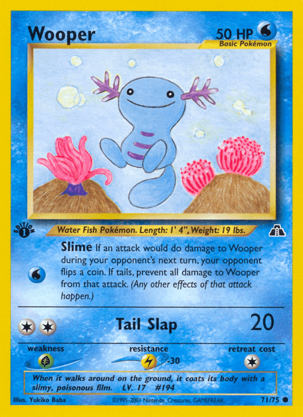 Wooper (71/75) [Neo Discovery 1st Edition] - POKÉ JEUX