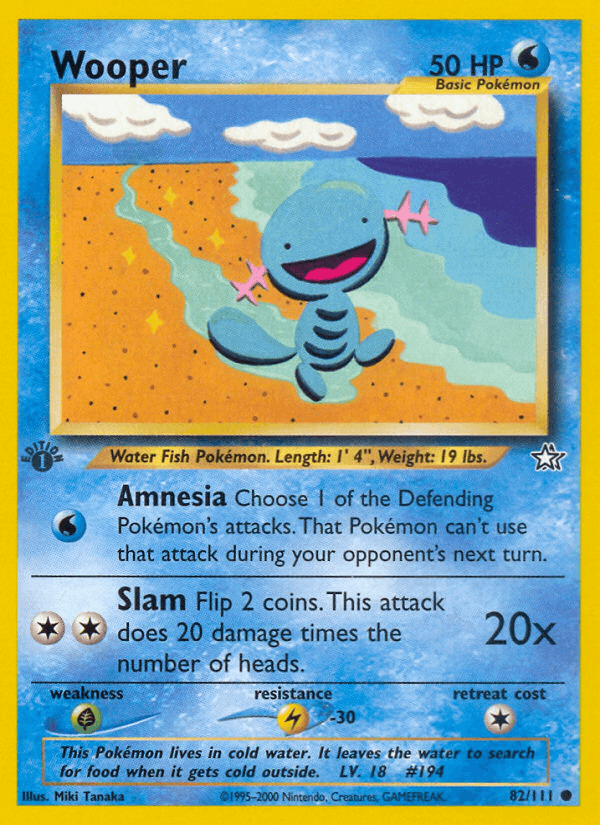 Wooper (82/111) [Neo Genesis 1st Edition] - POKÉ JEUX