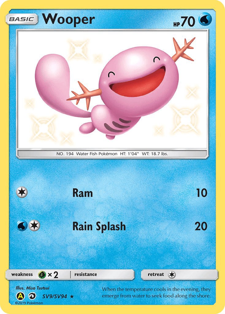 Wooper (SV9/SV94) [Sun & Moon: Hidden Fates - Shiny Vault] - POKÉ JEUX