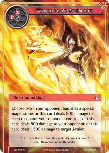 World Flame Summoning (LEL-016) [Legacy Lost] - POKÉ JEUX