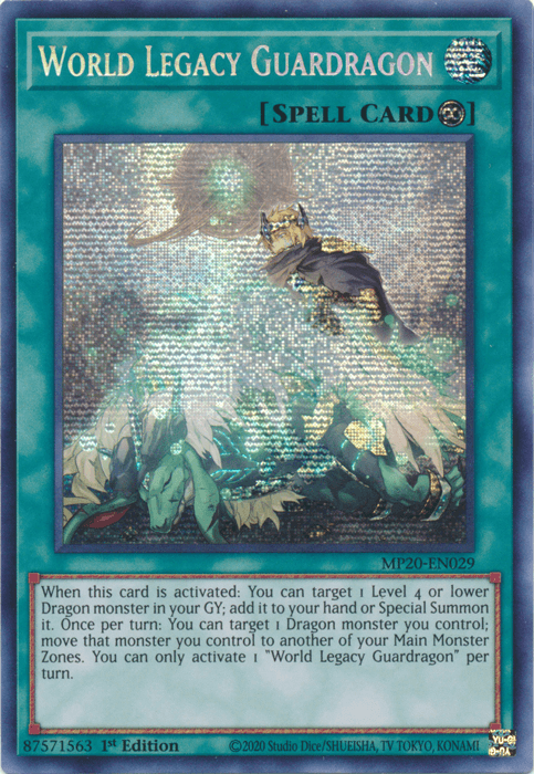 World Legacy Guardragon [MP20-EN029] Prismatic Secret Rare - POKÉ JEUX