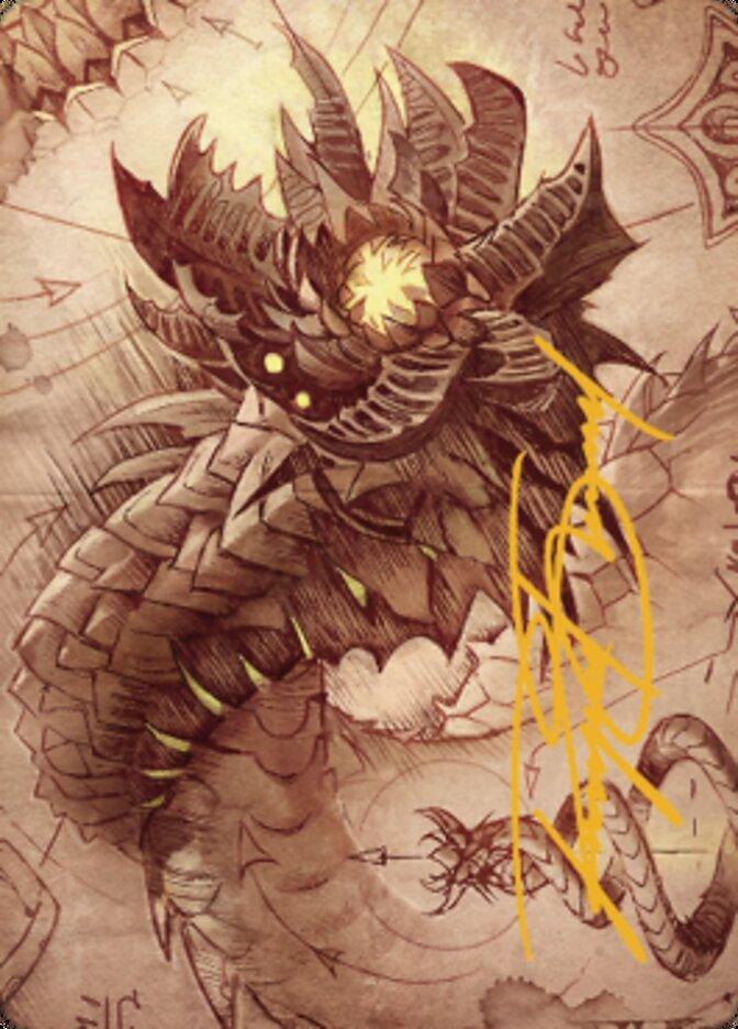 Wurmcoil Engine Art Card (Gold-Stamped Signature) [The Brothers' War Art Series] - POKÉ JEUX