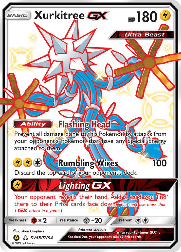 Xurkitree GX (SV58/SV94) [Sun & Moon: Hidden Fates - Shiny Vault] - POKÉ JEUX