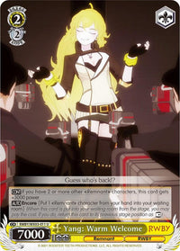 Yang: Warm Welcome (RWBY/WX03-011 U) [RWBY] - POKÉ JEUX