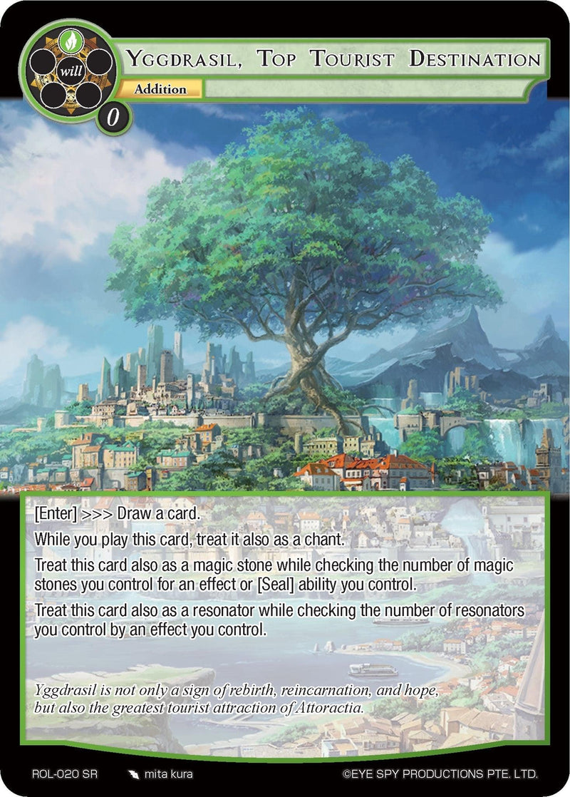 Yggdrasil, Top Tourist Destination (ROL-020) [Rebirth of Legend] - POKÉ JEUX