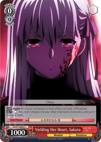 Yielding Her Heart, Sakura (FS/S77-E065 C) [Fate/Stay Night [Heaven's Feel] Vol.2] - POKÉ JEUX