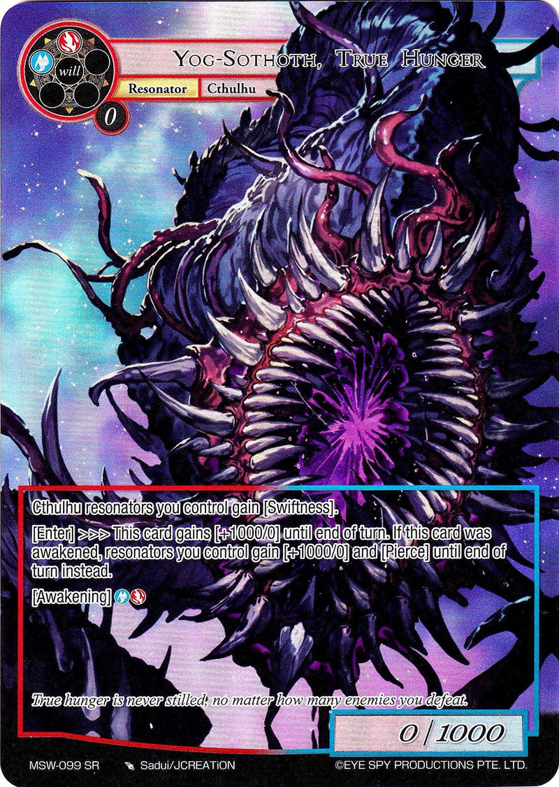 Yog-Sothoth, True Hunger (Full Art) (MSW-099) [The Magic Stone War - Zero] - POKÉ JEUX