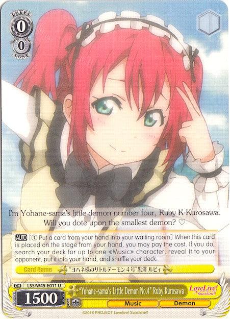 "Yohane-sama's Little Demon No.4" Ruby Kurosawa (LSS/W45-E011) [Love Live! Sunshine!!] - POKÉ JEUX