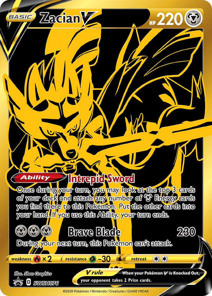 Zacian V (SWSH076) [Sword & Shield: Black Star Promos] - POKÉ JEUX