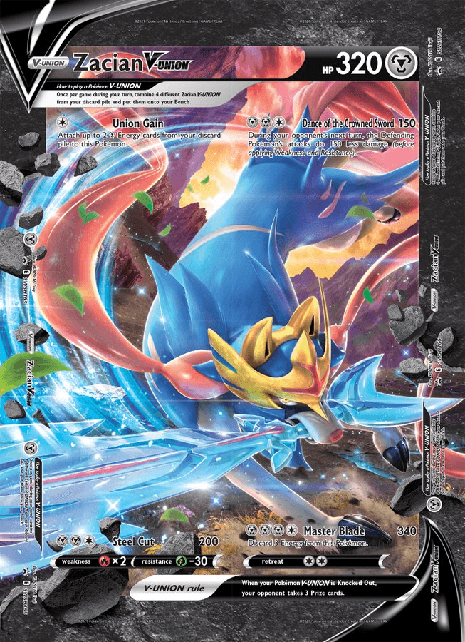 Zacian V-Union (Jumbo Card) [Sword & Shield: Black Star Promos] - POKÉ JEUX