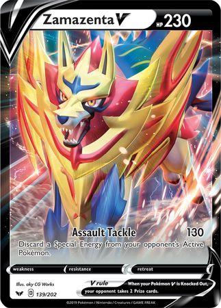 Zamazenta V (139/202) (Jumbo Card) [Sword & Shield: Base Set] - POKÉ JEUX