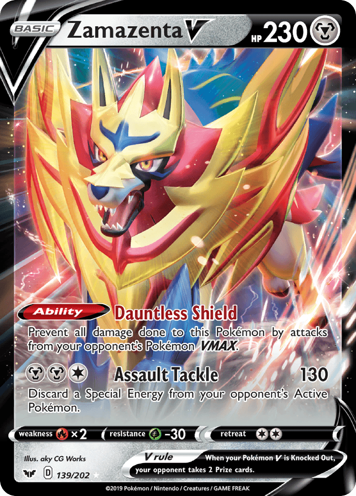 Zamazenta V (139/202) [Sword & Shield: Base Set] - POKÉ JEUX