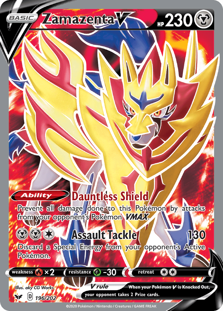 Zamazenta V (196/202) [Sword & Shield: Base Set] - POKÉ JEUX