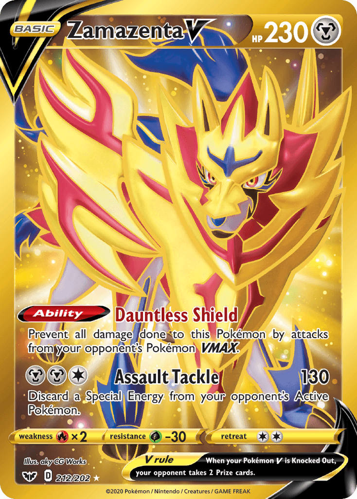 Zamazenta V (212/202) [Sword & Shield: Base Set] - POKÉ JEUX