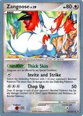 Zangoose LV.29 (66/127) (Queengar - Jason Martinez) [World Championships 2009] - POKÉ JEUX