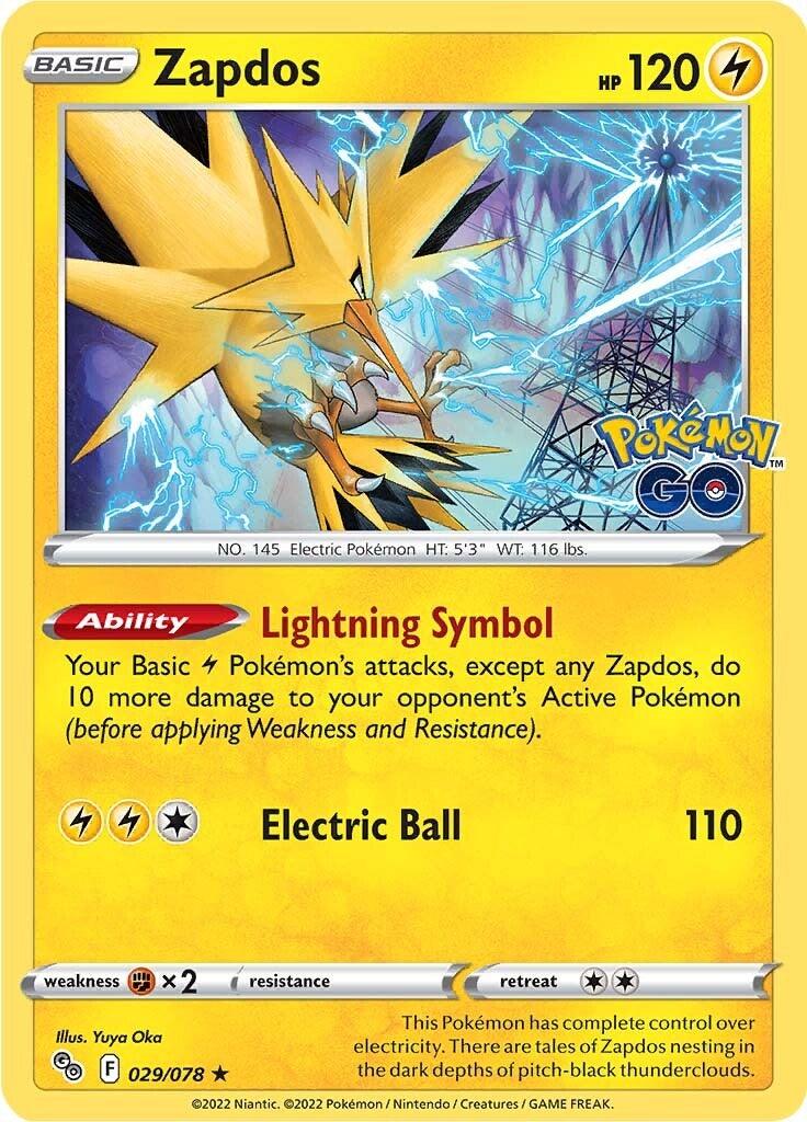 Zapdos (029/078) [Pokémon GO] - POKÉ JEUX