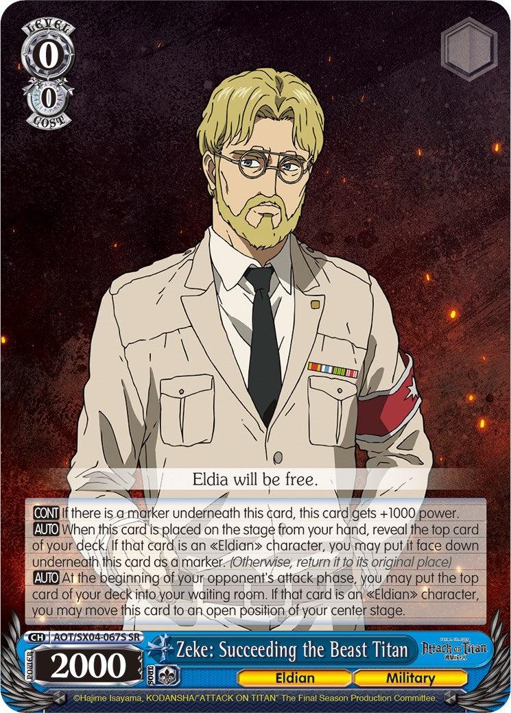 Zeke: Succeeding the Beast Titan (Foil) [Attack On Titan: Final Season] - POKÉ JEUX