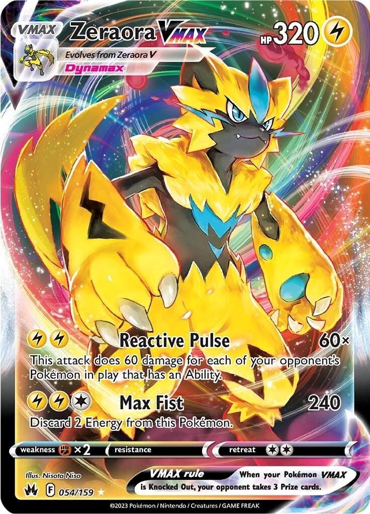 Zeraora VMAX (054/159) [Sword & Shield: Crown Zenith] - POKÉ JEUX