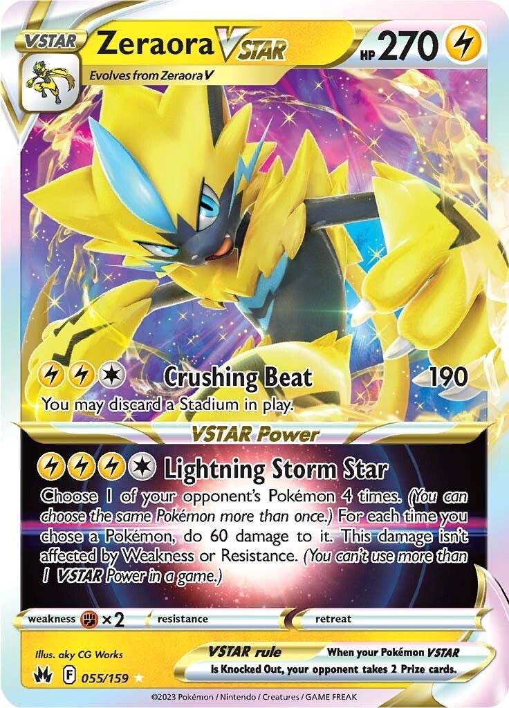 Zeraora VSTAR (055/159) [Sword & Shield: Crown Zenith] - POKÉ JEUX