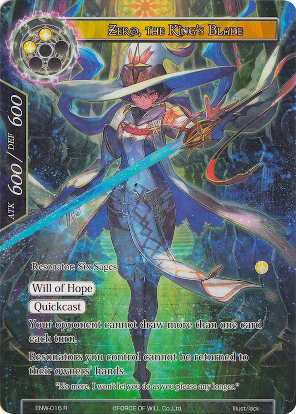 Zero, the King's Blade (Full Art) (ENW-016) [Echoes of the New World] - POKÉ JEUX