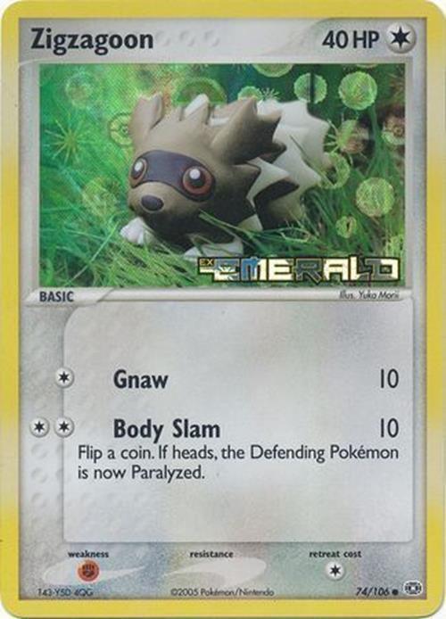 Zigzagoon (74/106) (Stamped) [EX: Emerald] - POKÉ JEUX