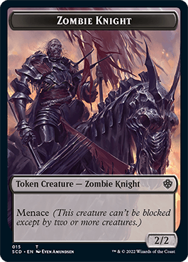 Zombie // Zombie Knight Double-Sided Token [Starter Commander Decks] - POKÉ JEUX