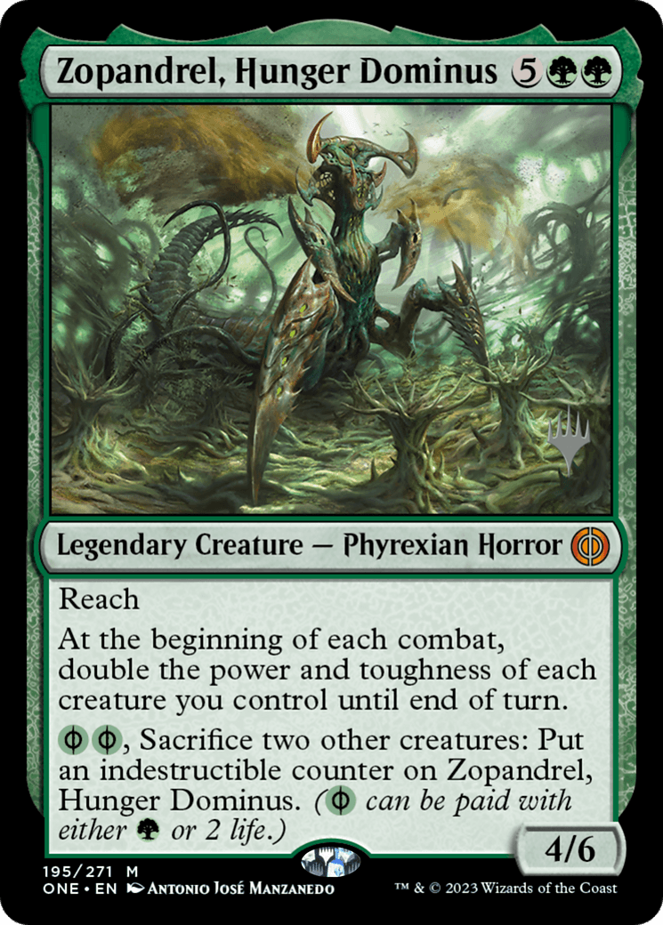 Zopandrel, Hunger Dominus (Promo Pack) [Phyrexia: All Will Be One Promos] - POKÉ JEUX