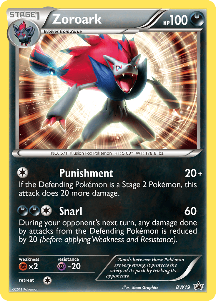 Zoroark (BW19) [Black & White: Black Star Promos] - POKÉ JEUX