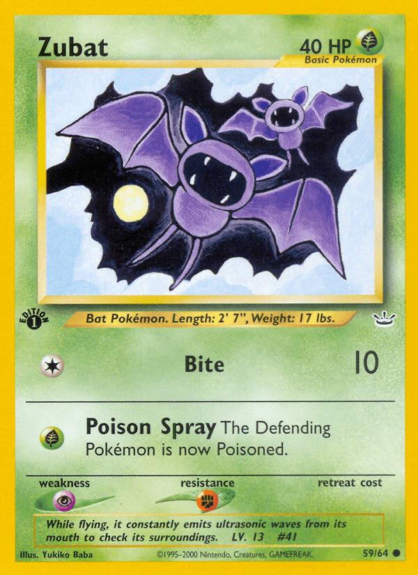 Zubat (59/64) [Neo Revelation 1st Edition] - POKÉ JEUX