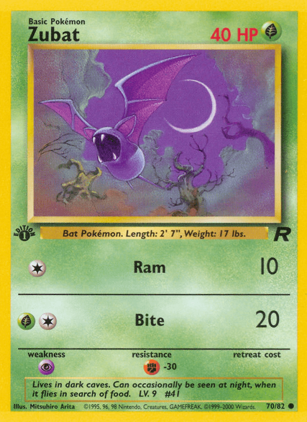 Zubat (70/82) [Team Rocket 1st Edition] - POKÉ JEUX