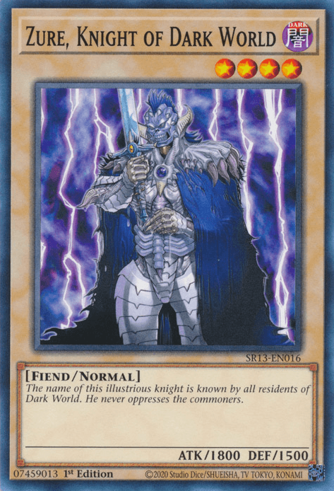 Zure, Knight of Dark World [SR13-EN016] Common - POKÉ JEUX